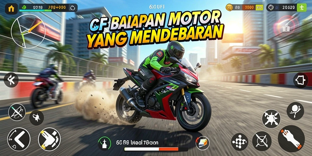 Tampilan gameplay 6CF yang seru dan mendebarkan.