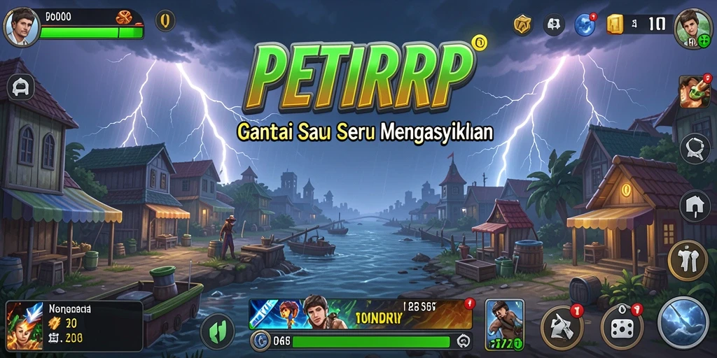 Screenshot menampilkan gameplay menyenangkan di PETIRRP.