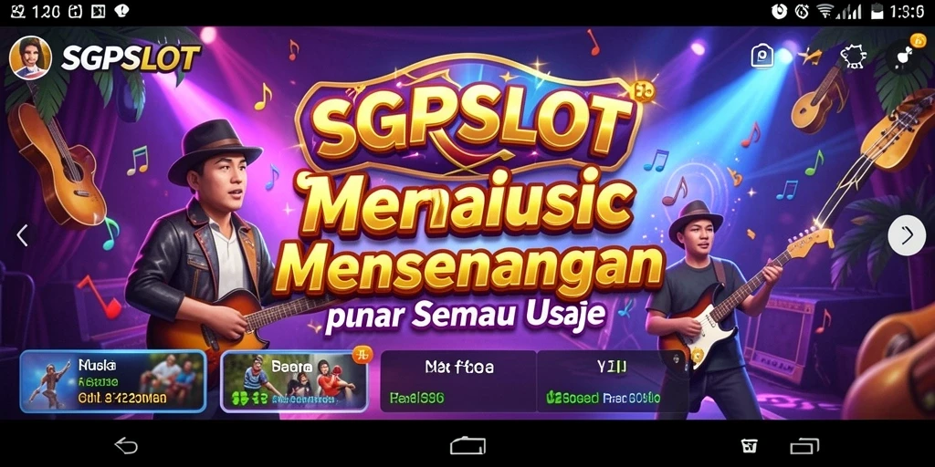 Screenshot gameplay SGPSLOT menampilkan keseruan bermain musik secara interaktif.