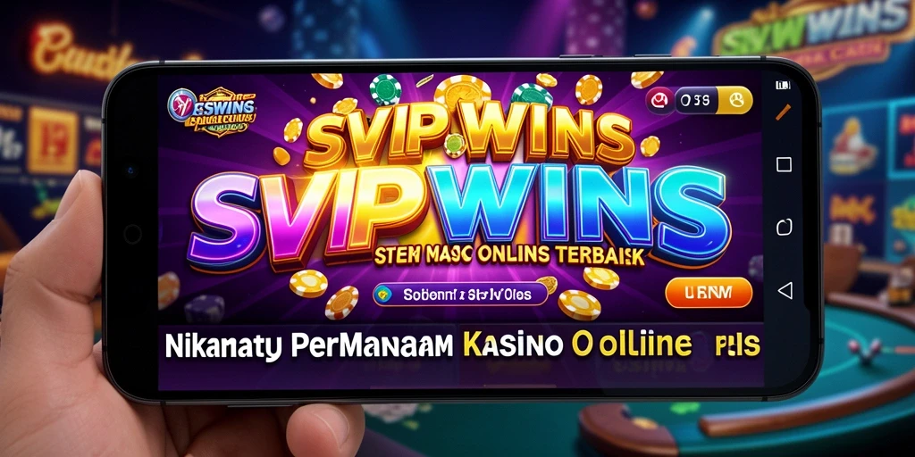 Tampilkan gameplay menegangkan SVIPWINS dengan berbagai pilihan permainan kasino.