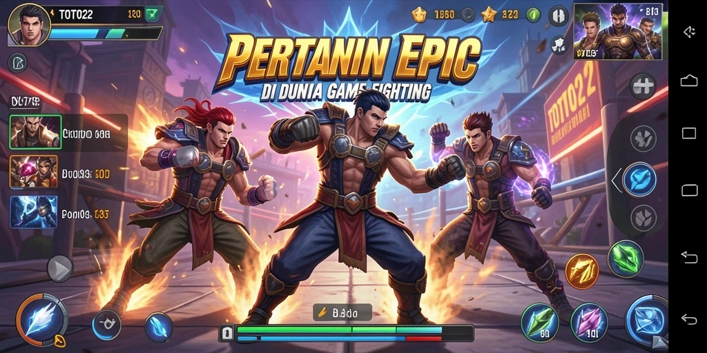 Tampilan gameplay seru TOTO22 memperlihatkan aksi pertarungan mendebarkan.